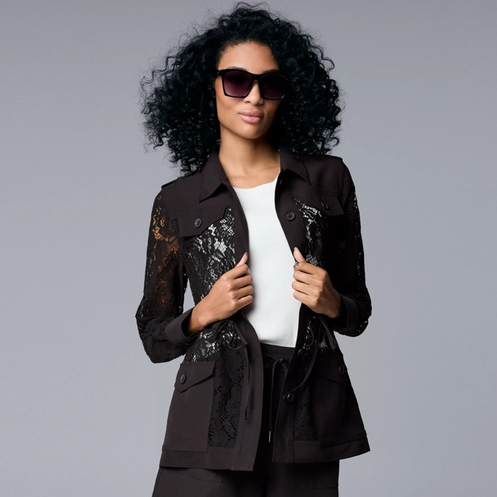 Simply Vera Vera Wang Lace Jacket Large